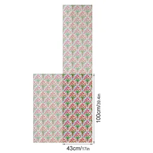 Tulip static cling window film 3D embossed glass sticker for home decoration 100x43cm