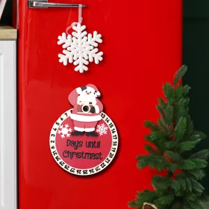 Navidad Cuenta Regresiva Madera Nevera Iman Fiesta Casa Decoracion Colgante Adorno Lindo