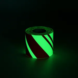 Nachleuchtendes Weihnachtswarnband fluoreszierendes Klebeband für festliche Sicherheitsdekoration
