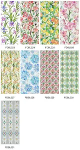 3D embossed stained glass window film collection featuring floral and geometric patterns.