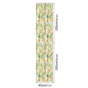 3D frosted window film with wheat pattern, static cling glass sticker for home decoration and privacy.