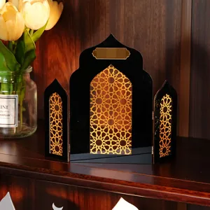 Midden-Oosterse stijl architectonisch bureau-ornament, islamitisch geometrisch hol ontwerp.