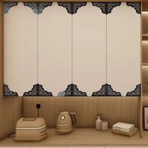 Adesivi da Parete ad Angolo in Acrilico Stile Medio Oriente Decorazione Angolo 4pz