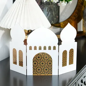 Decoration de bureau mosquee en bois style islamique ornement de table fete de l Aïd