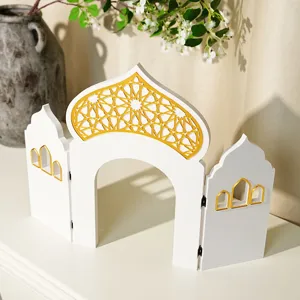 Decoration arc en bois Ramadan ornement de table style Moyen-Orient fete maison detail
