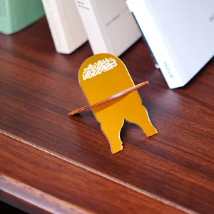 Acrylic Mini Book Stand Islamic Quran Rehal Holder Desktop Decorative Display Prop