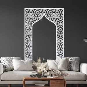 Islamic geometric arch wall sticker Middle Eastern style mihrab wall decor for living room