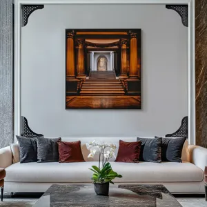 Stile Medio Oriente acrilico decorativo angolo adesivo murale per porta e decorazione.