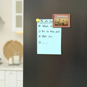 Charming wooden magnetic photo frame fridge magnet for kitchen home decoration and daily display.
