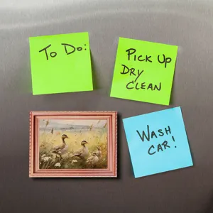 Wooden magnetic photo frame fridge magnet with vintage duck painting for home kitchen decor