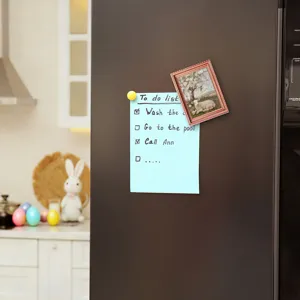 Wooden photo frame refrigerator magnet with vintage oil painting sheep design for home kitchen decor