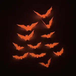Autocollants muraux de chauve-souris lumineux 3D d'Halloween pour fête et décoration de fenêtre.