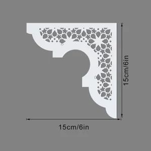 Adesivo da parete per angoli in acrilico stile Medio Oriente motivo stella geometrica 15cm