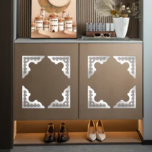 Adesivi angolari in acrilico stile Medio Oriente per porta e parete, decorazione festiva.