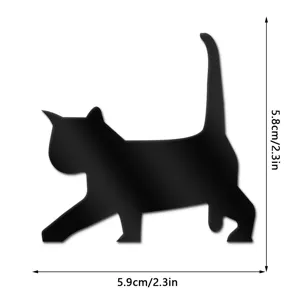 Black acrylic cat wall sticker mirror switch decal size 5.8x5.9cm cute home decor item