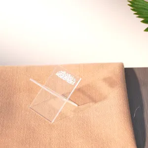 Clear acrylic book stand desktop display holder for small books dates fruit decorative item
