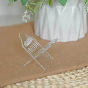 Clear acrylic Rehal book stand Islamic Quran display holder desktop decoration ornament