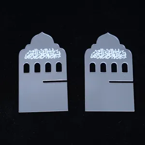 Clear acrylic Islamic book fruit date holder tabletop decoration stands for home decor.