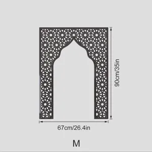 Middle Eastern style acrylic mirror wall sticker Islamic mihrab geometric decor size M