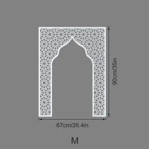 Middle eastern style decorative arch wall sticker geometric pattern mirror size M 90x67cm