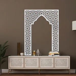 Islamic arch mihrab acrylic mirror wall sticker geometric pattern home decor wall art decal