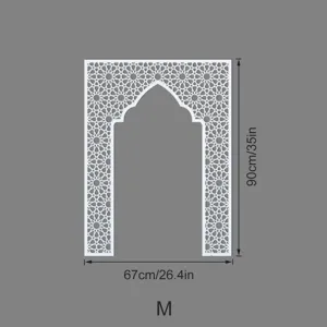 Islamic style Mihrab wall sticker geometric hollow arch decor M size 90x67cm home decor