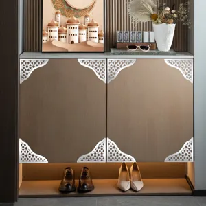 Adesivi angolari in acrilico stile mediorientale, eleganti decalcomanie decorative per porte.