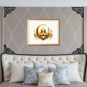 Adesivi murali in acrilico, adesivi decorativi per angoli di porta in stile islamico chic.