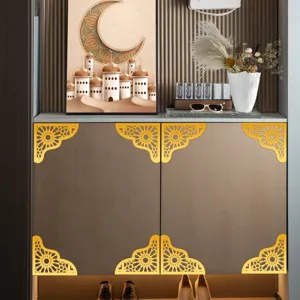 Adesivi angolari decorativi in acrilico stile Medio Oriente per ante e pareti, festivi.