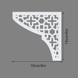 Stile Medio Oriente adesivo murale angolare decorativo in acrilico motivo geometrico