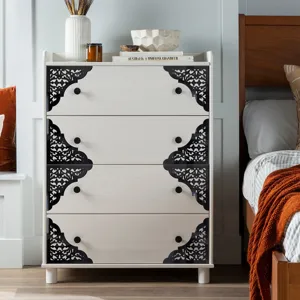 Adesivi decorativi angolari in acrilico stile Medio Oriente porta di mobili cavi adesivo