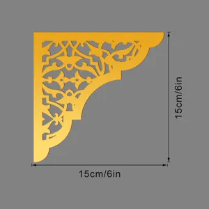 Adesivo angolare in acrilico stile Medio Oriente adesivo murale decorativo 15cm