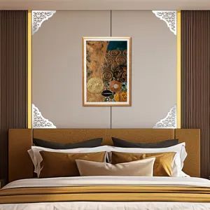 Adesivi murali ad angolo in acrilico stile Medio Oriente decorazioni per porte 4pz