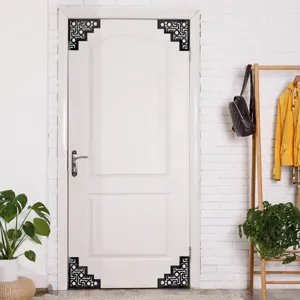 adesivi angolari per porta in acrilico stile arabo geometrico decorativo per la casa