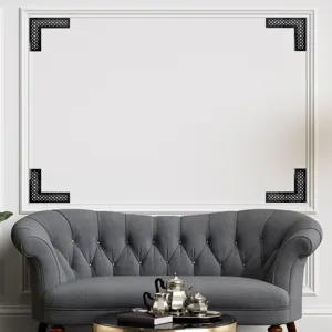 Adesivi angolari decorativi in acrilico per pareti e porte, elegante arredamento d'interni.