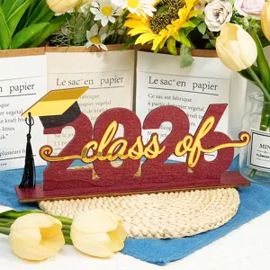 2026 Cartello Da Tavolo In Legno Per Festa Di Laurea Class Of Decorazione Per La Casa