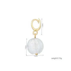 Exquisite DIY glass bead pendant clasp accessory, retro versatile necklace jewelry component.