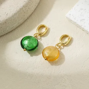 Glass bead universal buckle DIY keychain necklace pendant retro exquisite jewelry detail view