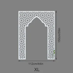 Middle Eastern style mihrab arch wall sticker detail view showing dimensions and XL size.