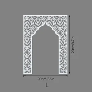 Middle Eastern style Mihrab wall sticker acrylic mirror arch geometric pattern home decor 90x120cm