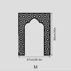 Middle Eastern style acrylic mirror wall sticker arch Mihrab size M 90x67cm decor home