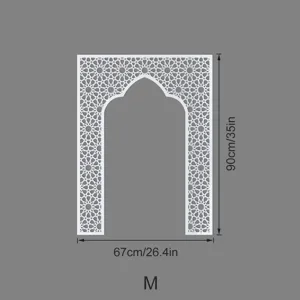 Detail of Middle Eastern arch decorative panel featuring intricate geometric star patterns.