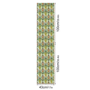 3D reliëf glas-in-lood raamfolie decoratieve sticker met bloemmotief huisdecoratie