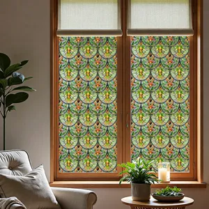 3D glas-in-lood raamfolie decoratieve privacy sticker voor thuis en kantoor inrichting