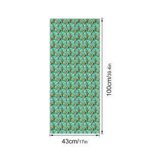 3D reliëf glasraamfolie met elegant geometrisch patroon, 43x100cm voor woningdecoratie.