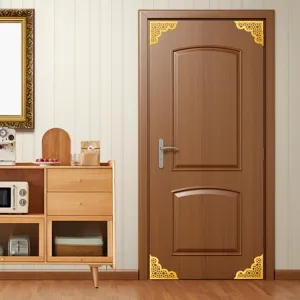 Adesivi Decorativi Per Angoli Di Porte In Acrilico Stile Medio Oriente Oro 4Pz Set