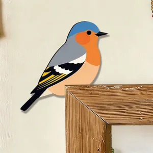 Adesivo murale in legno di uccello per decorazioni casa angolo parete arte simpatico 1pz