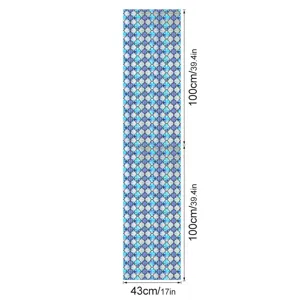 3D gebosseleerde bloemige raamfolie statisch klevende decoratieve glassticker thuis