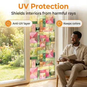 3D Statische Raamfolie Anti-UV Decoratieve Glassticker voor Huis en Woonkamer Stijl