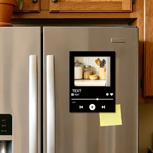 Custom Music Player Fridge Magnet Acrylic Wooden Spotify Style Refrigerator Decoration